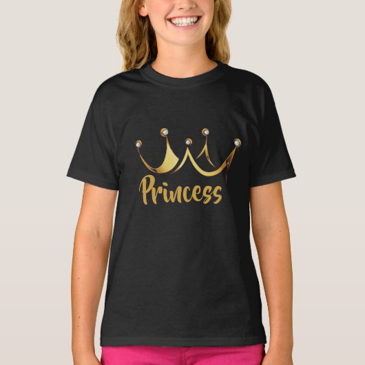 Gold Crown Princess T-shirt (Voorkant)