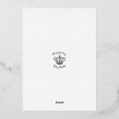 Gold Crown Queen Bee Mama Jij Regel Moederdag Folie Feestdagenkaart (Achterkant)