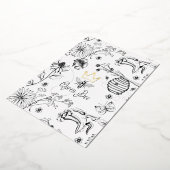 Gold Crown Queen Bee Mama Jij Regel Moederdag Folie Feestdagenkaart (Gedraaid)