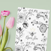 Gold Crown Queen Bee Mama Jij Regel Moederdag Folie Feestdagenkaart