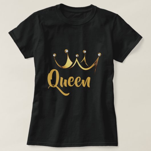 Gold Crown Queen T-shirt (Design voorkant)