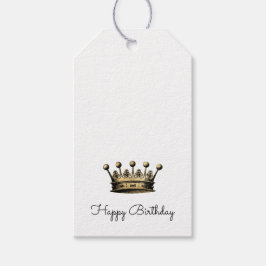  Gold Crown Royal HAPPY BIRTHDAY Fun Cadeaulabel