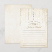 Gold Crown Sprookjeshuwelijk Advieskaart (Voorkant / Achterkant)