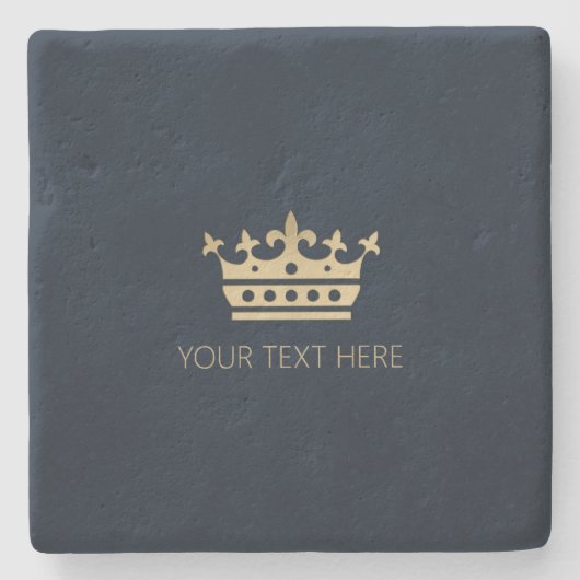 Gold Crown Stenen Onderzetter (Voorkant)