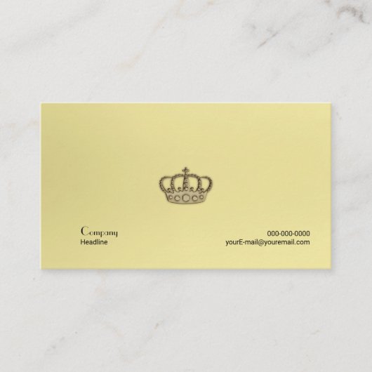 Gold Crown Visitekaartje (Voorkant)