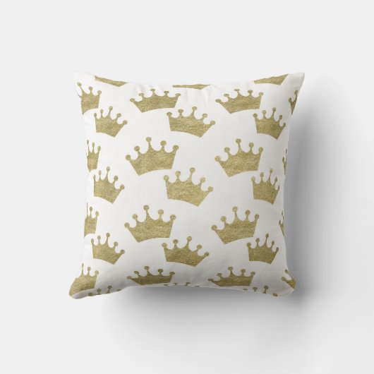 Gold Crowns sprookje Prince Storybook Decor Kussen (Achterkant)