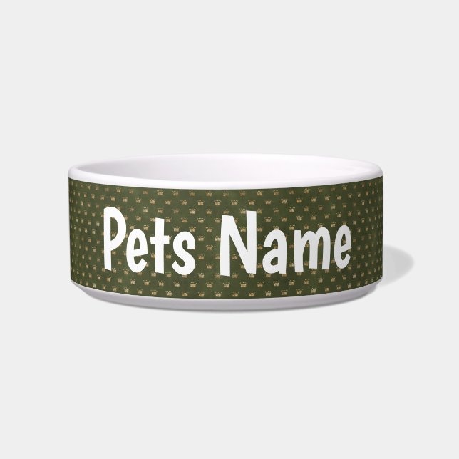 Gold Crowns Voerbakje (Voorkant)