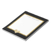 Gold Crystal en Folie Heart Notitieblok 5,5 x 6 in (Linkerzijde)