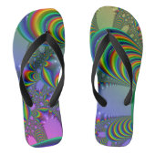 Gold Crystal Fractal Teenslippers (Voetbed)