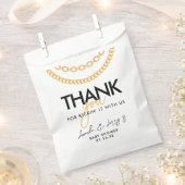 Gold Cuban Link Chain Hip Hop Baby shower Bedankzakje (Geknipt)