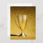 Gold Cup Trophy Briefkaart (Voorkant / Achterkant)