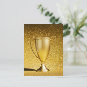 Gold Cup Trophy Briefkaart (Staand voorkant)