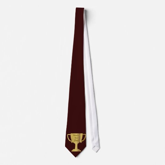 Gold Cup World's Best Dad Ketting Stropdas (Voorkant)