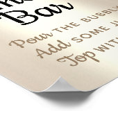 Gold Cupcake Glitter Drip Bakery Chef Custom Store Poster (Hoek)