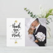 Gold Cupids trouwfoto heel erg bedankt (Staand voorkant)