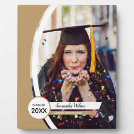 Gold Curved Lijst Photo Afstuderen Fotoplaat