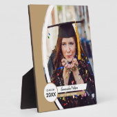 Gold Curved Lijst Photo Afstuderen Fotoplaat (Zijkant)