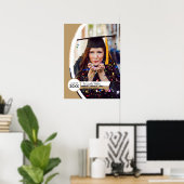 Gold Curved Lijst Photo Afstuderen Poster (Thuiskantoor)
