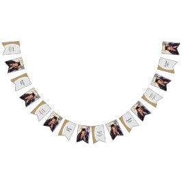 Gold Curved Lijst Photo Afstuderen Vlaggetjes