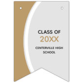 Gold Curved Lijst Photo Afstuderen Vlaggetjes (Eerste vlag)