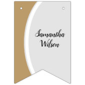 Gold Curved Lijst Photo Afstuderen Vlaggetjes (Derde vlag)