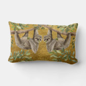 Gold Cushion - Sloth Design Kussen (Achterkant)