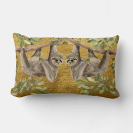Gold Cushion - Sloth Design Kussen