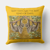 Gold Cushion - Sloths Kussen (Achterkant)