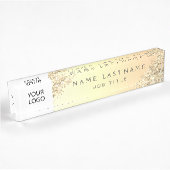 Gold Custom Logo Executive Professional Naambordje