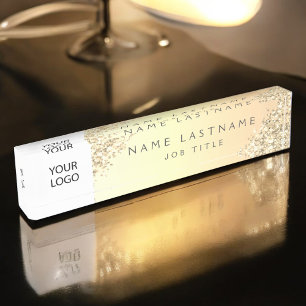 Gold Custom Logo Executive Professional Naambordje