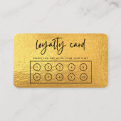Gold Custom Loyalty-Kaart Visitekaartje (Voorkant)