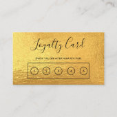 Gold Custom Loyalty-Kaart Visitekaartje (Voorkant)