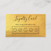 Gold Custom Loyalty-Kaart Visitekaartje (Voorkant)