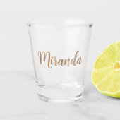 Gold Custom Name - Aangepast Shot Glas (Voorkant)