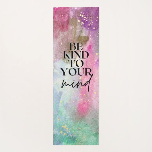 Gold Custom Name Workout motivational monogram  Yogamat (Achterkant)