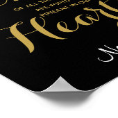 Gold Cut in logement memory sign Poster (Hoek)