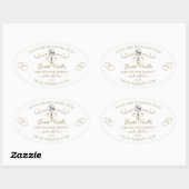 Gold  Cute Hearts White Product Labels Logo (Vel)