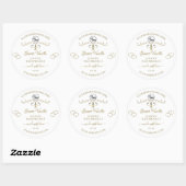 Gold  Cute Hearts White Product Labels Logo (Vel)