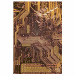 Gold Cyber Circuit Board Tech Art Electronics Fotobeeldje Magneet<br><div class="desc">Laat je innerlijke tech-visionair de vrije loop met onze elektrische printplaatkunst. Dit is niet zomaar een ontwerp, het is een statement. Dompel jezelf onder in de wereld van innovatie met onze gedurfde kleurstellingen: sereen blauw, raadselachtig paars, weelderig goud of levendige fuchsia. Elk stuk is een samensmelting van kunst en technologie,...</div>