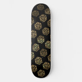 Gold D20-patroon | Tabletop Role Player Dice Persoonlijk Skateboard (Voorkant)