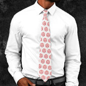 Gold D20-patroon | Tabletop Role Player Dice Stropdas