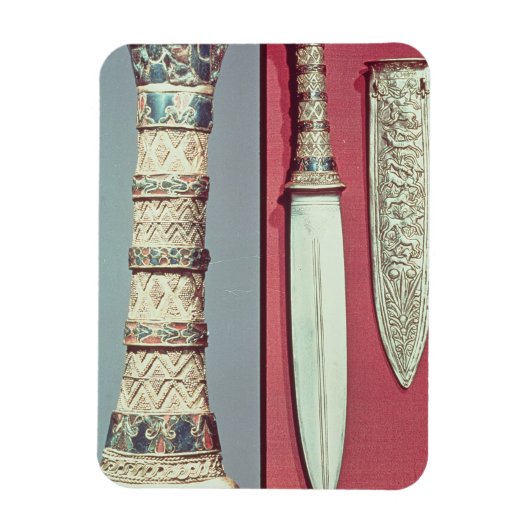 Gold dagger en sheath, Tutankhamun Treasure, c.13 Magneet (Verticaal)