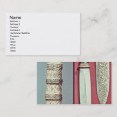 Gold dagger en sheath, Tutankhamun Treasure, c.13 Visitekaartje (Voorkant / Achterkant)