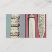 Gold dagger en sheath, Tutankhamun Treasure, c.13 Visitekaartje (Achterkant)