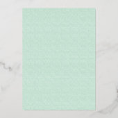 Gold Daisies Monogrammed Wedding Folie Invitation Uitnodiging (Achterkant)