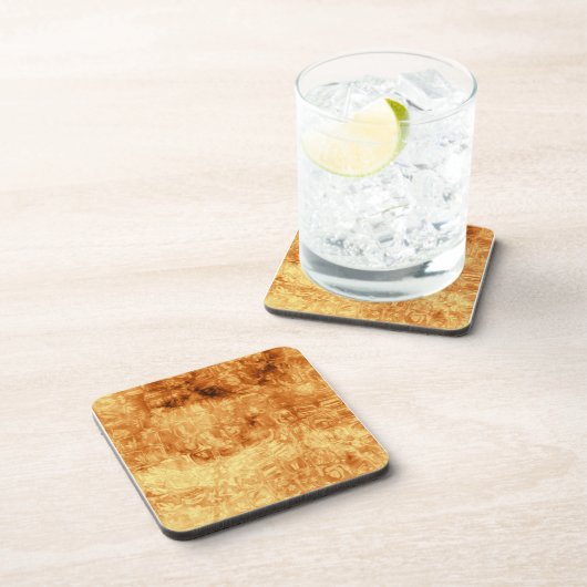 Gold Daisy Reflections Drankjes Onderzetter (Rechterzijde)