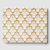 Gold Damask 50e Jubileum aangepaste gastboek Gastenboek (Achterkant)