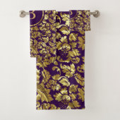 Gold Damask Bad Handdoek (Insitu)