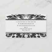 GOLD Damask Baroque Dames Womens Visitekaartje (Achterkant)