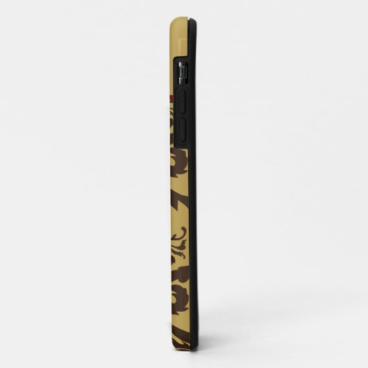 Gold Damask Case-Mate iPhone Case (Achterkant/links)